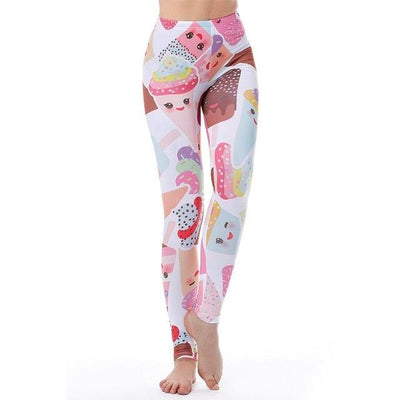 Unicorn Leggings Women Leggins Fitness Legging Sexy Pants 3d Printed Rainbow Star Cat Donuts - fashion$ense-6263