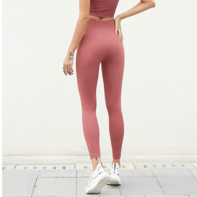 Letter Prints Seamless Yoga Sets - fashion$ense-6263