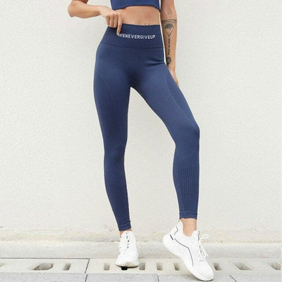 Letter Prints Seamless Yoga Sets - fashion$ense-6263