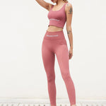 Letter Prints Seamless Yoga Sets - fashion$ense-6263