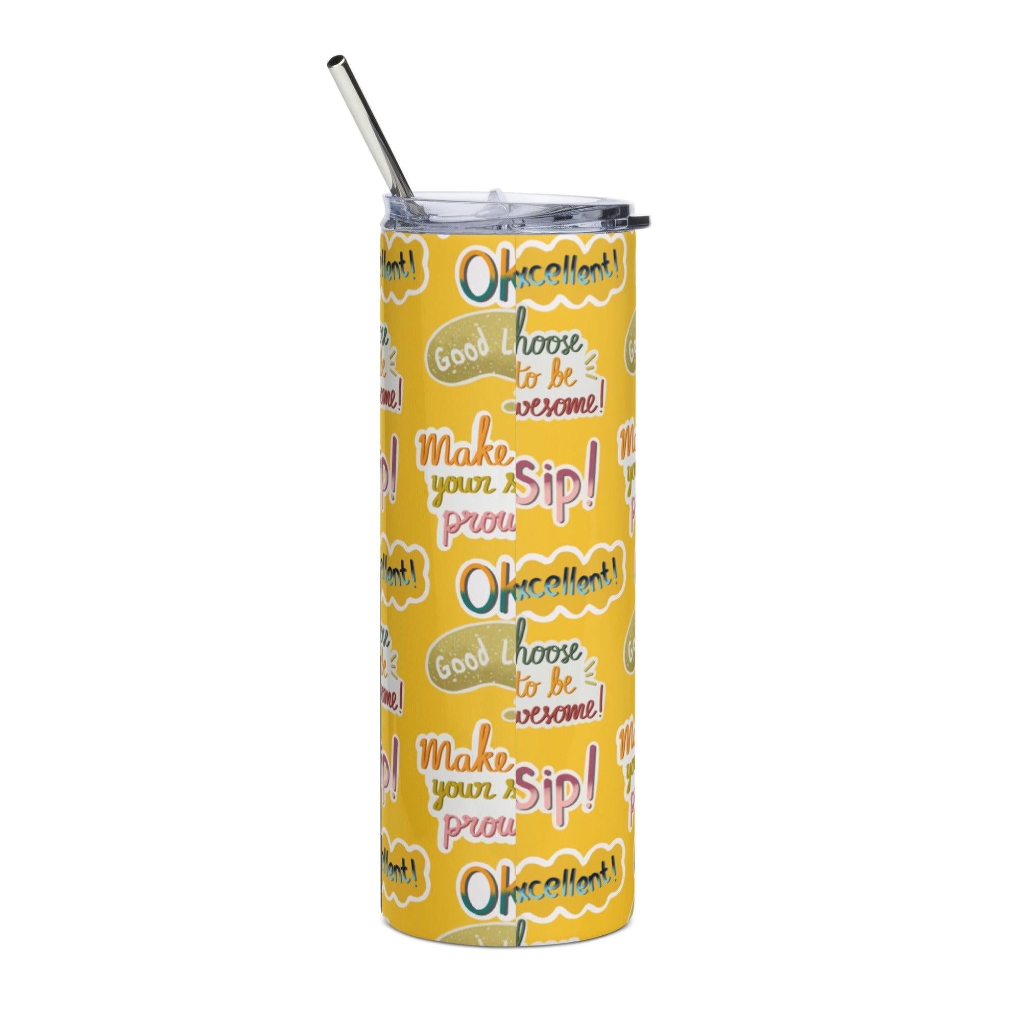Stainless steel tumbler - fashion$ense-6263