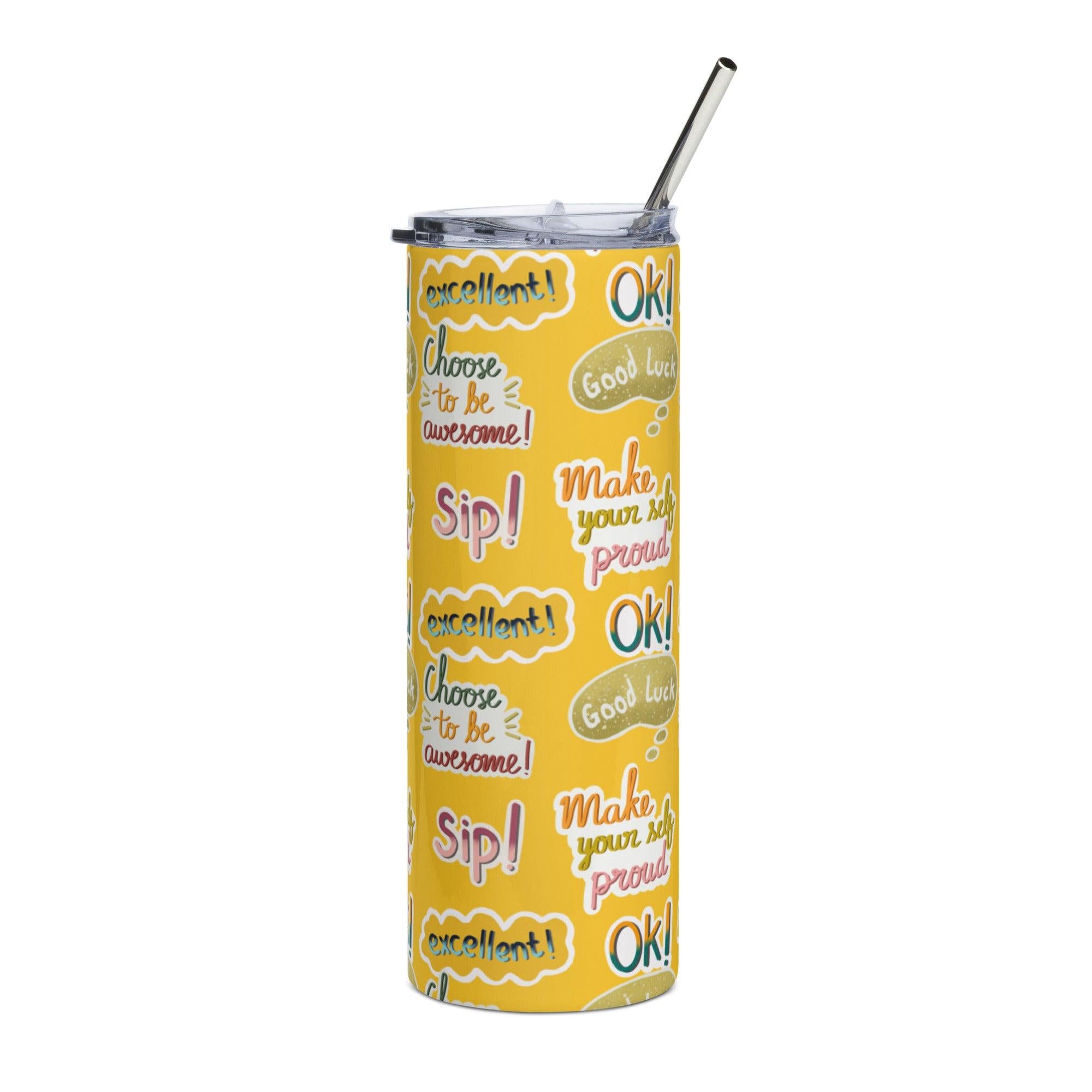 Stainless steel tumbler - fashion$ense-6263
