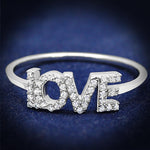 TS580 - Rhodium 925 Sterling Silver Ring with AAA Grade CZ  in Clear - fashion$ense-6263