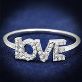 TS580 - Rhodium 925 Sterling Silver Ring with AAA Grade CZ  in Clear - fashion$ense-6263