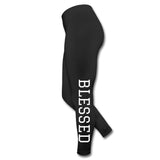 Womens Leggings, Blessed Graphic Fitness Pants - fashion$ense-6263