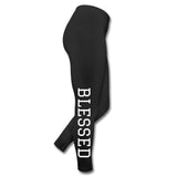 Womens Leggings, Blessed Graphic Fitness Pants - fashion$ense-6263